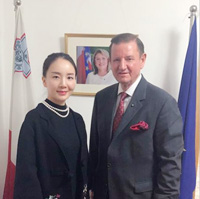 Ms. Zhao Yun and Malta Ambassador ohn Aquilina